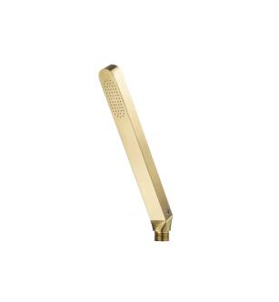 Flusso HS1008HSB Single Function Hand Held Shower Head in Satin Brass PVD