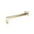 Isenberg HS1011SASB 16" Wall Mount Square Shower Arm With Flange in Satin Brass PVD