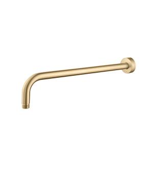 Flusso HS1012SABB 16" Wall Mount Round Shower Arm With Flange in Brushed Bronze PVD