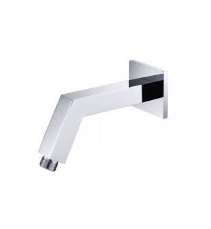 Flusso HS1020CP 7" Square Shower Arm With Flange With Flange in Chrome