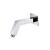 Isenberg HS1020CP 7" Square Shower Arm With Flange With Flange in Chrome