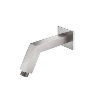 Flusso HS1020BN 7" Square Shower Arm With Flange With Flange in Brushed Nickel PVD