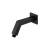 Isenberg HS1020MB 7" Square Shower Arm With Flange With Flange in Matte Black