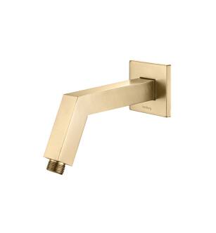 Flusso HS1020BB 7" Square Shower Arm With Flange With Flange in Brushed Bronze PVD