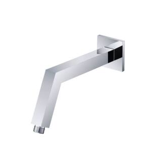 Flusso HS1025CP 10" Square Shower Arm With Flange With Flange in Chrome