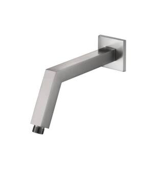 Flusso HS1025BN 10" Square Shower Arm With Flange With Flange in Brushed Nickel PVD