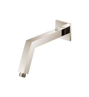 Flusso HS1025PN 10" Square Shower Arm With Flange With Flange in Polished Nickel PVD