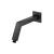 Isenberg HS1025MB 10" Square Shower Arm With Flange With Flange in Matte Black