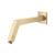 Isenberg HS1025BB 10" Square Shower Arm With Flange With Flange in Brushed Bronze PVD