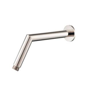 Flusso HS1035PN 10" Round Shower Arm With Flange in Polished Nickel PVD