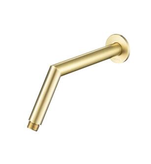 Isenberg HS1035SB 10" Round Shower Arm With Flange in Satin Brass PVD