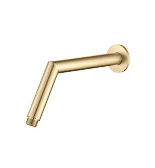 Flusso HS1035BB 10" Round Shower Arm With Flange in Brushed Bronze PVD