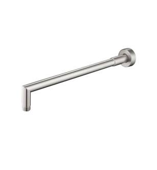Flusso HS1040BN 16" Wall Mount Round Shower Arm With Flange in Brushed Nickel PVD