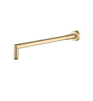 Flusso HS1040BB 16" Wall Mount Round Shower Arm With Flange in Brushed Bronze PVD