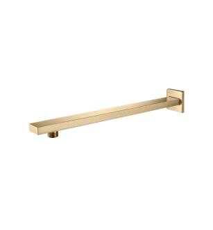 Flusso HS1050BB 15" Wall Mount Shower Arm With Flange in Brushed Bronze PVD
