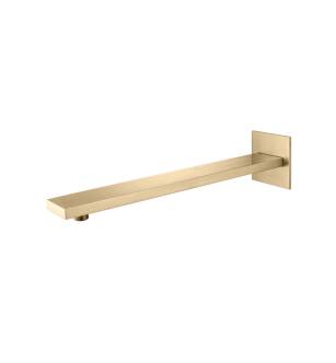 Flusso HS1060BB 16" Wall Mount Shower Arm With Flange in Brushed Bronze PVD