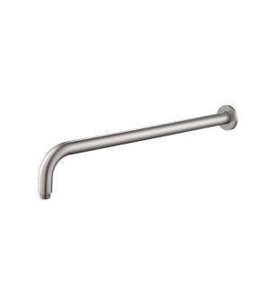 Flusso HS1070BN 20" Wall Mount Round Shower Arm With Flange in Brushed Nickel PVD