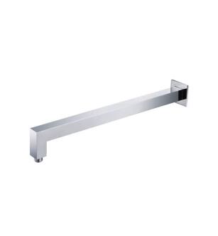 Flusso HS1080CP 20" Wall Mount Square Shower Arm With Flange in Chrome