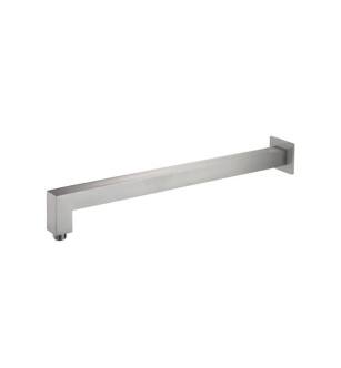 Flusso HS1080BN 20" Wall Mount Square Shower Arm With Flange in Brushed Nickel PVD