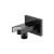 Isenberg HS8007MB Wall Elbow With Holder Combo in Matte Black