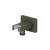 Isenberg HS8007GMG Wall Elbow With Holder Combo in Gun Metal Gray