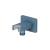 Isenberg HS8007BP Wall Elbow With Holder Combo in Blue Platinum