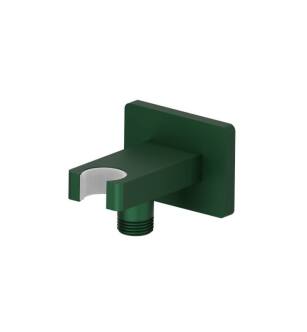 Flusso HS8007LG Wall Elbow With Holder Combo in Leaf Green