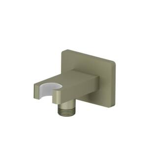 Flusso HS8007AG Wall Elbow With Holder Combo in Army Green