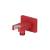 Isenberg HS8007DR Wall Elbow With Holder Combo in Deep Red