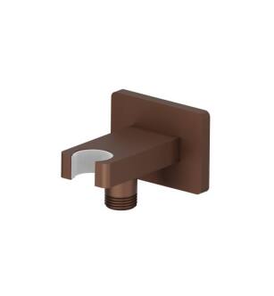 Flusso HS8007VB Wall Elbow With Holder Combo in Vortex Brown