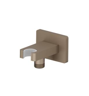 Flusso HS8007DT Wall Elbow With Holder Combo in Dark Tan