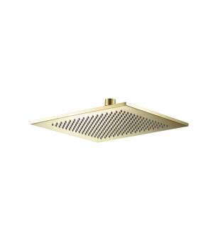 Flusso HSB.10SSB 10" Solid Brass Rainhead in Satin Brass PVD