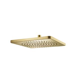 Flusso HSB.12CSB 12" Solid Brass Rainhead in Satin Brass PVD
