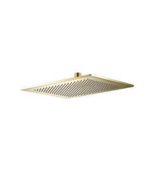 Flusso HSB.12SSB 12" Solid Brass Rainhead in Satin Brass PVD