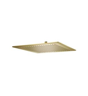 Flusso HSB.16SSB 16" Solid Brass Rain Shower Head in Satin Brass PVD