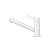 Isenberg K.1000GW Smallie Stainless Steel Kitchen Faucet With Pull Out in Gloss White