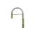 Isenberg K.1230AG Dixie Semi-Professional Dual Spray Stainless Steel Kitchen Faucet With Pull Out in Army Green