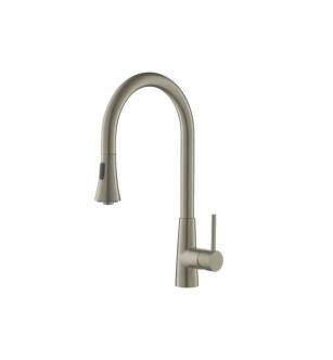 Flusso K.1290LV Zest Dual Spray Stainless Steel Kitchen Faucet With Pull Out in Light Verde