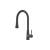 Isenberg K.1290RG Zest Dual Spray Stainless Steel Kitchen Faucet With Pull Out in Rock Gray