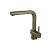 Isenberg K.1300AG Cito Dual Spray Polished Steel Kitchen Faucet With Pull Out in Army Green