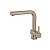 Isenberg K.1300LT Cito Dual Spray Polished Steel Kitchen Faucet With Pull Out in Light Tan