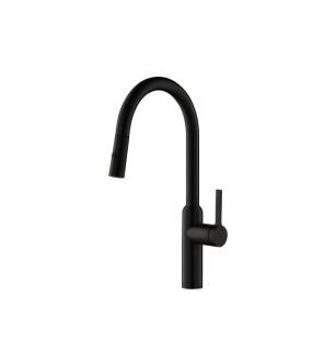 Flusso K.1360MB Ziel Dual Spray Stainless Steel Kitchen Faucet With Pull Out in Matte Black