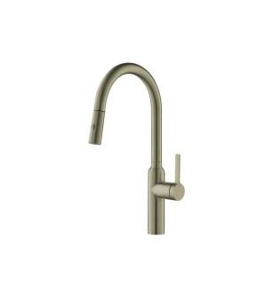 Flusso K.1360LV Ziel Dual Spray Stainless Steel Kitchen Faucet With Pull Out in Light Verde