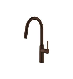 Flusso K.1360VB Ziel Dual Spray Stainless Steel Kitchen Faucet With Pull Out in Vortex Brown