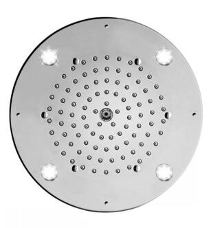 Jaclo 8R-DLRC-PCH Spa Circolare 8" Ceiling Mount Single-Function Dream Light Showerhead in Polished Chrome