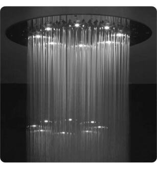 Jaclo 40R-DLCT-PCH Spa Circolare 40" Ceiling Mount Single-Function Flat Dream Light Chromatherapy Showerhead in Polished Chrome