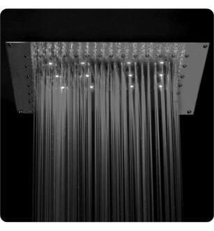 Jaclo 4040-DLCT-PCH Spa Quadrato 40" Ceiling Mount Single-Function Flat Dream Light Chromatherapy Showerhead in Polished Chrome