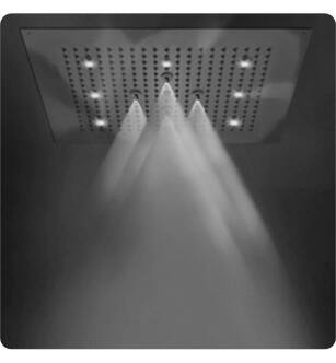 Jaclo 1823-DLNEB-PCH Spa Rettango 18" Ceiling Mount Multi-Function Flat Dream Light Showerhead in Polished Chrome