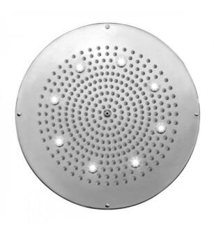 Jaclo 16R-DLCT-PCH Spa Circolare 16" Ceiling Mount Single-Function Dream Light Chromatherapy Showerhead in Polished Chrome