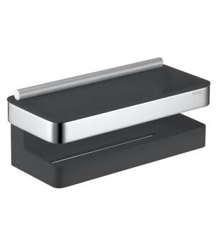 Keuco 12759000101 Collection Moll Shower Basket with Glass Puller in Anthracite